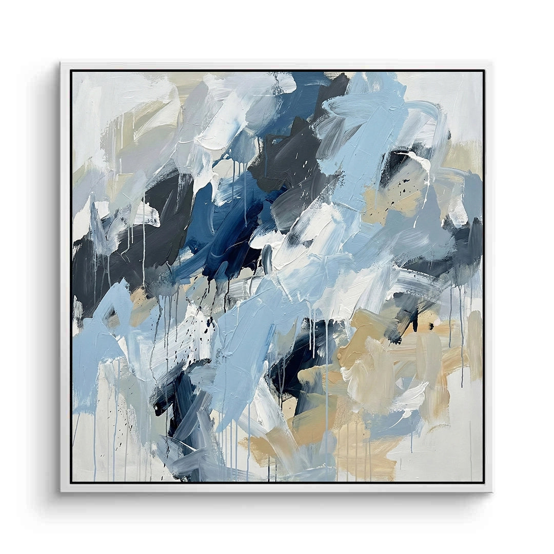 2Modern Azure Expressionist Painting #MAEX110