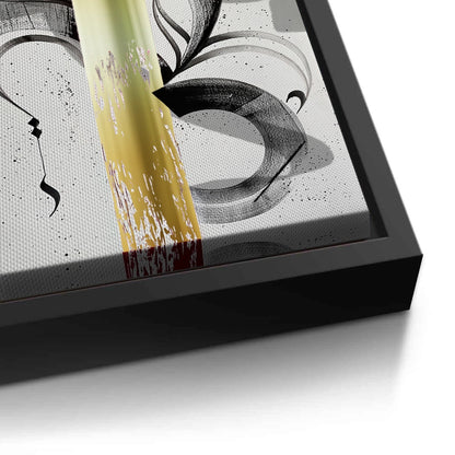 Modern Black & Gold Calligraphy - Canvas