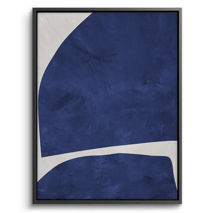 Modern Blue Curve  - Canvas
