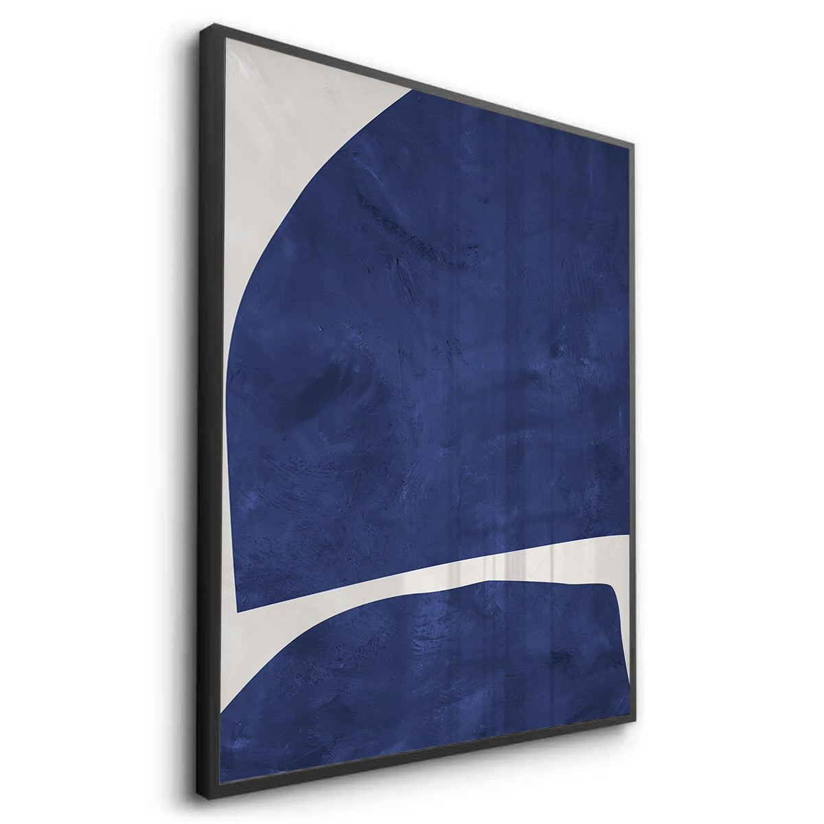 Modern Blue Curve  - Fine Art - Jasmineart.ae