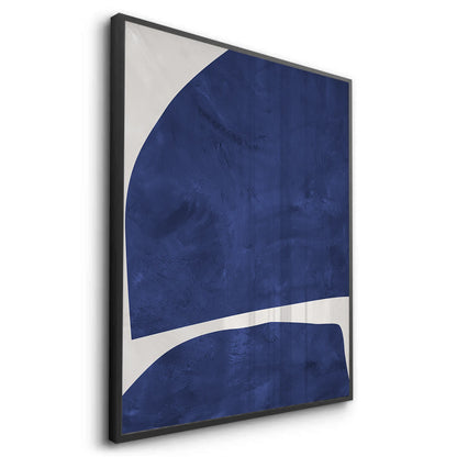 Modern Blue Curve  - Fine Art