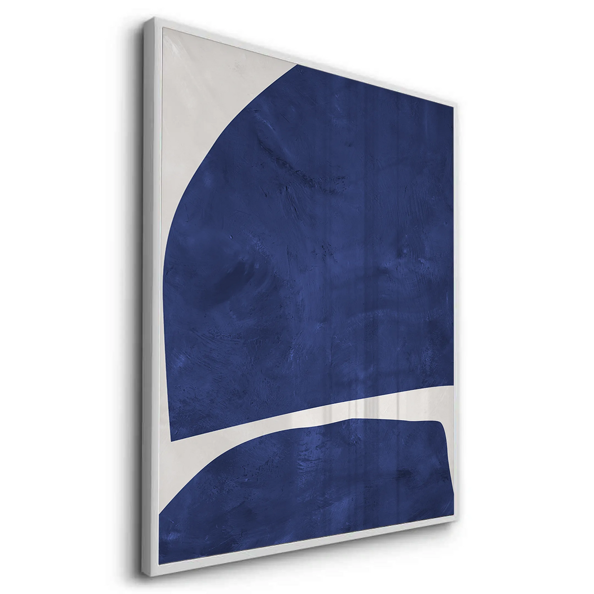 Modern Blue Curve  - Fine Art - Jasmineart.ae