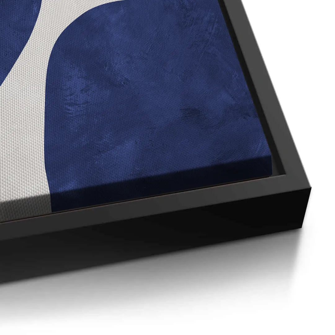 Modern Blue and Beige - Canvas - Jasmineart.ae