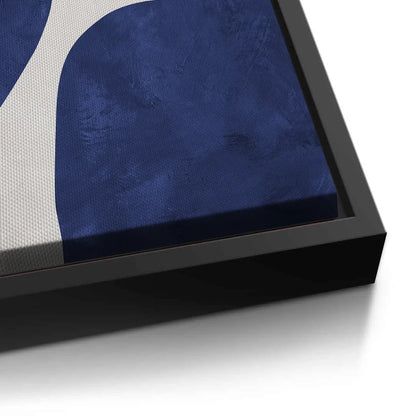 Modern Blue and Beige - Canvas