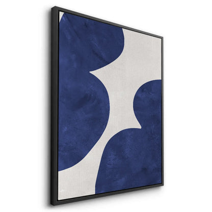 Modern Blue and Beige - Canvas
