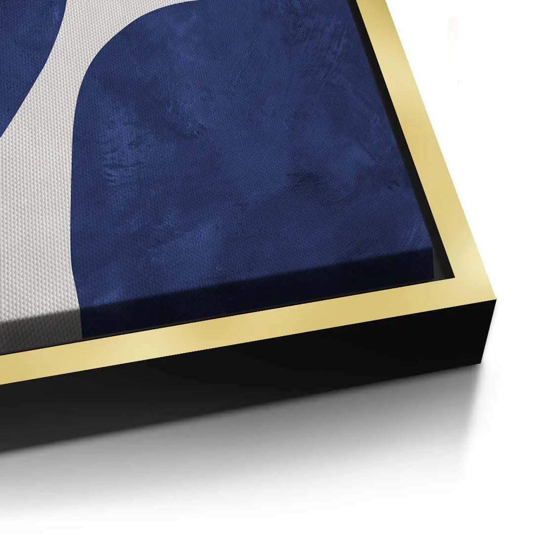 Modern Blue and Beige - Canvas - Jasmineart.ae
