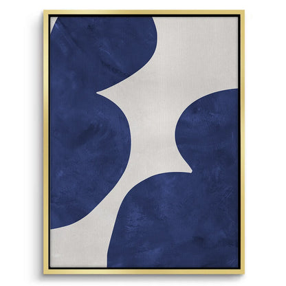 Modern Blue and Beige - Canvas