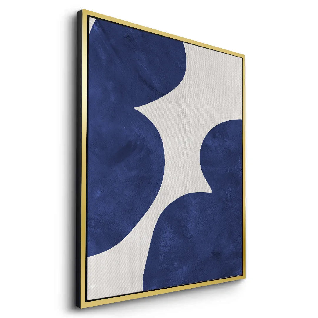 Modern Blue and Beige - Canvas - Jasmineart.ae