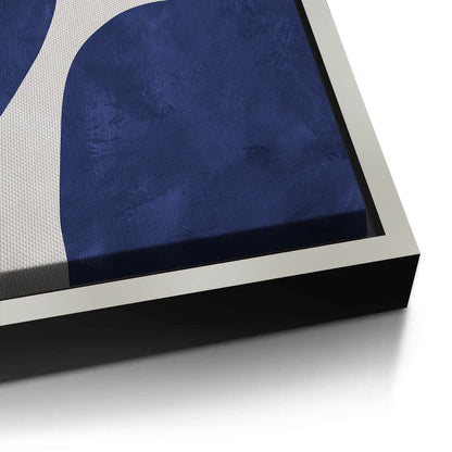 Modern Blue and Beige - Canvas