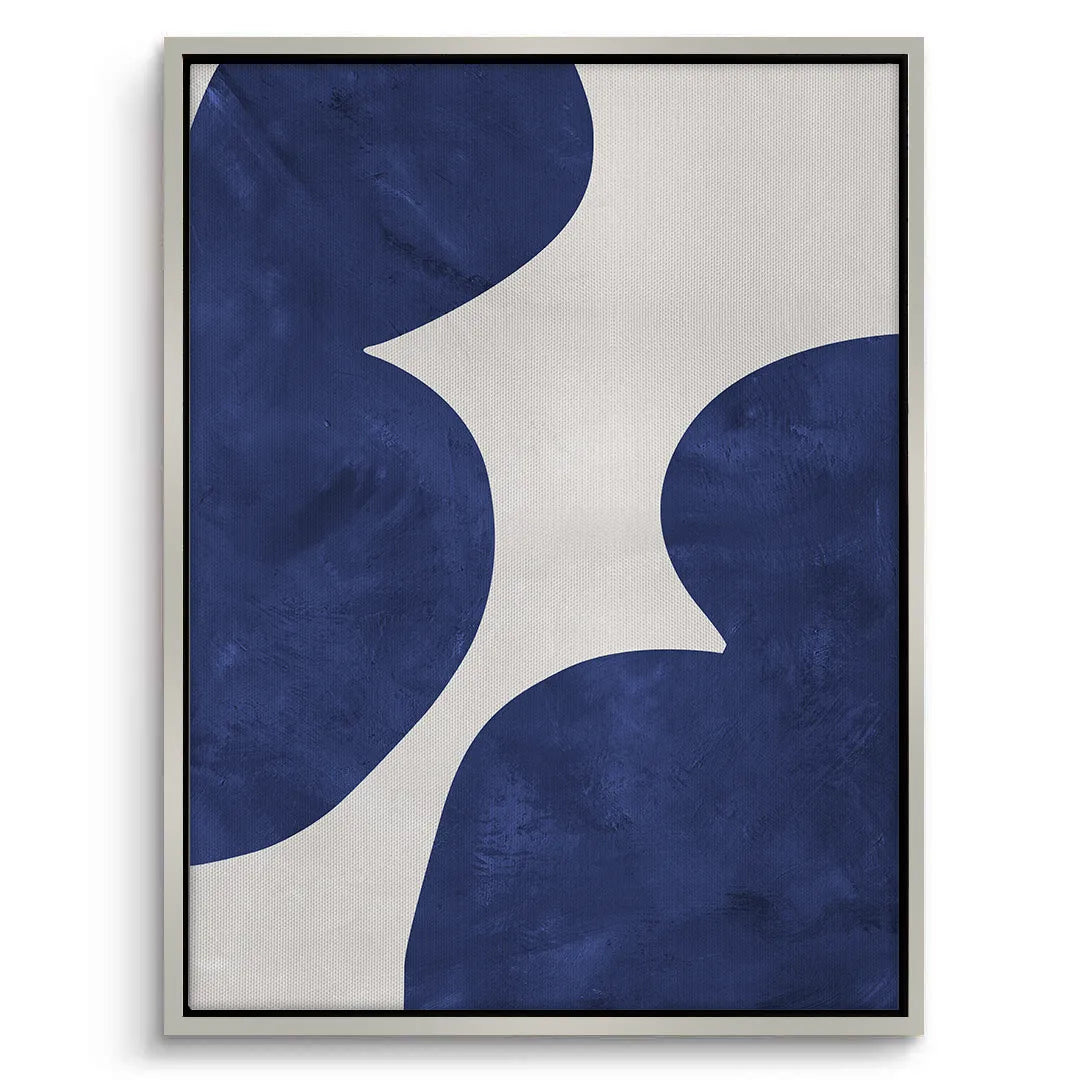 Modern Blue and Beige - Canvas - Jasmineart.ae