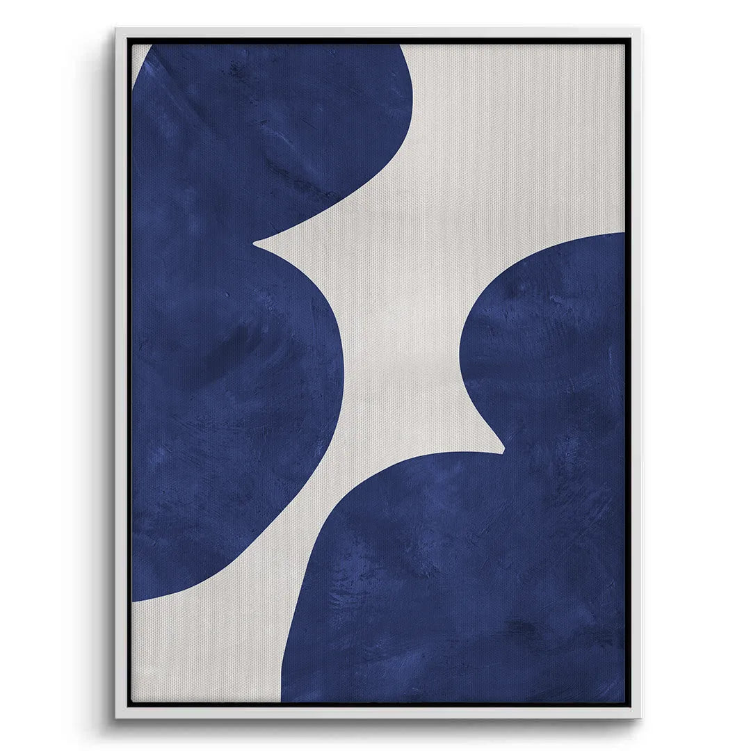 Modern Blue and Beige - Canvas - Jasmineart.ae