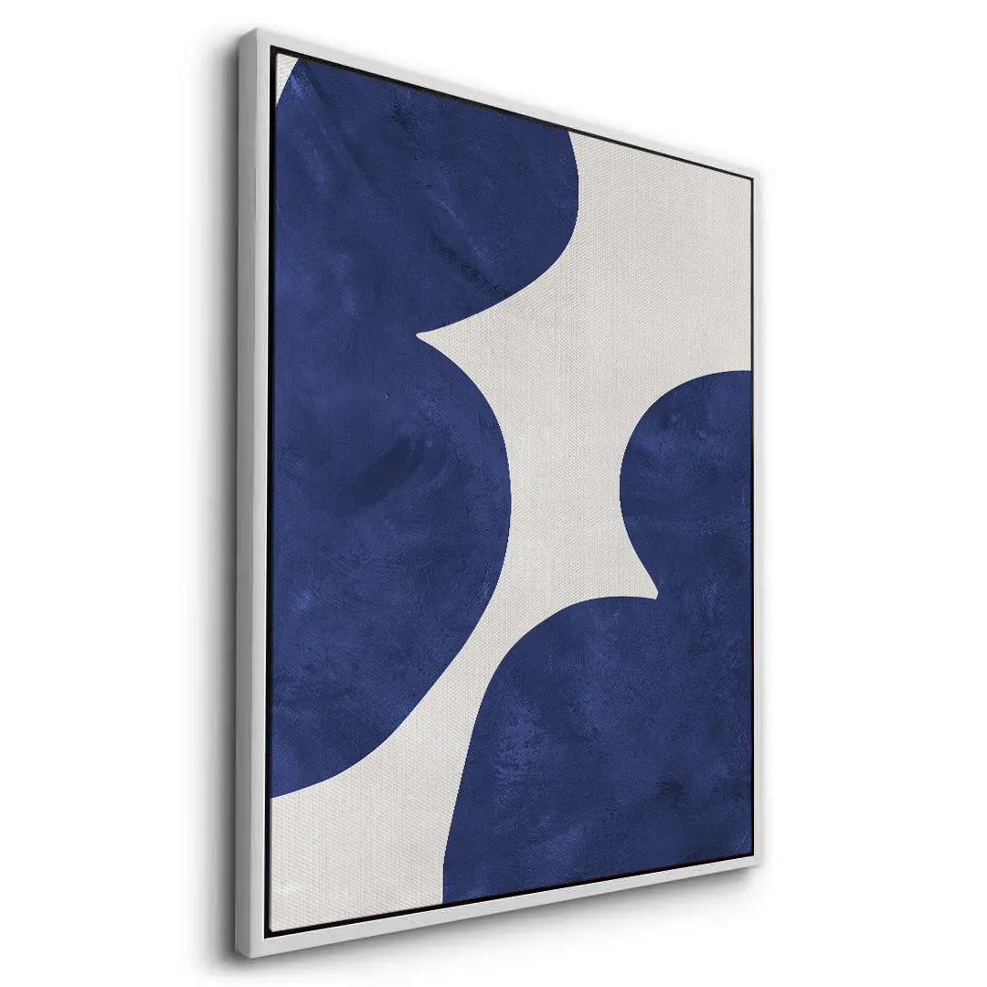 Modern Blue and Beige - Canvas - Jasmineart.ae