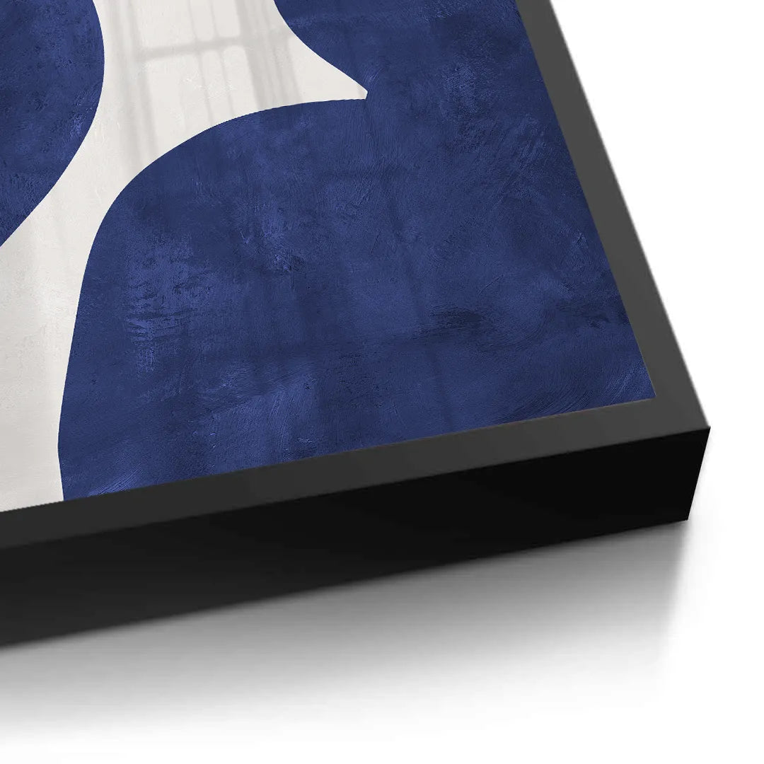 Modern Blue and Beige - Fine Art - Jasmineart.ae