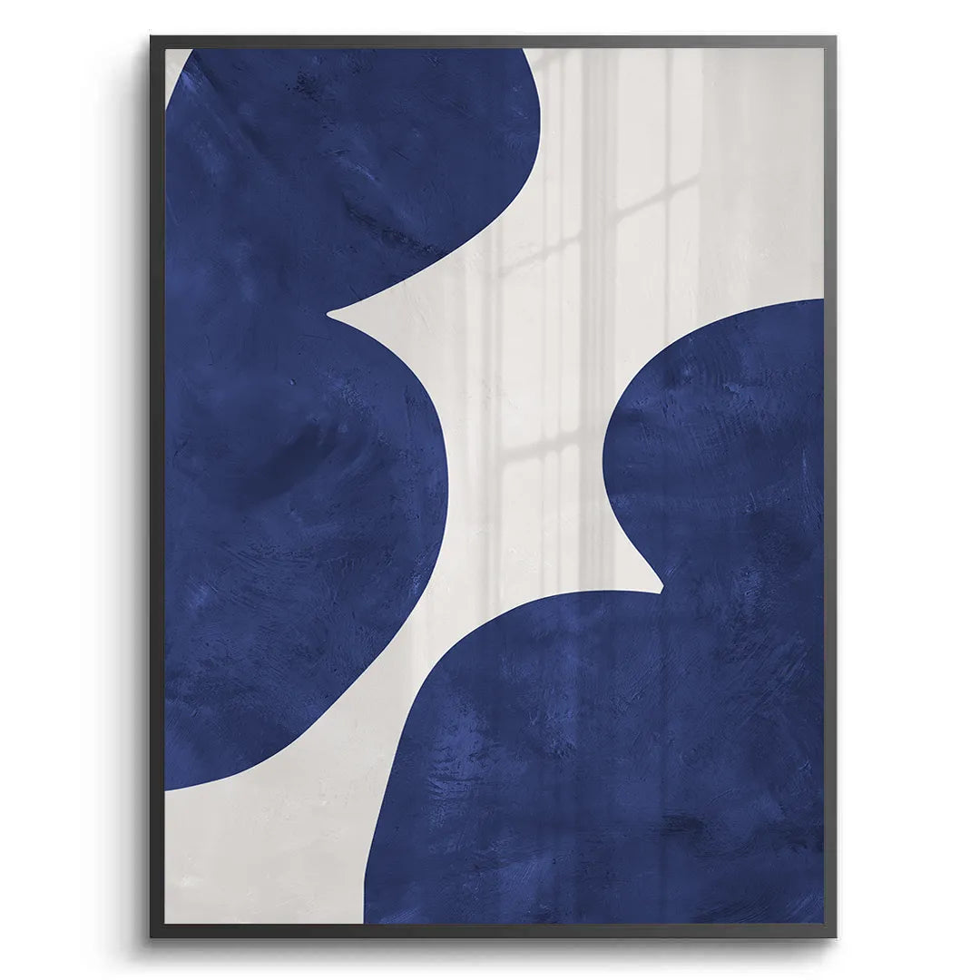 2Modern Blue and Beige - Fine Art
