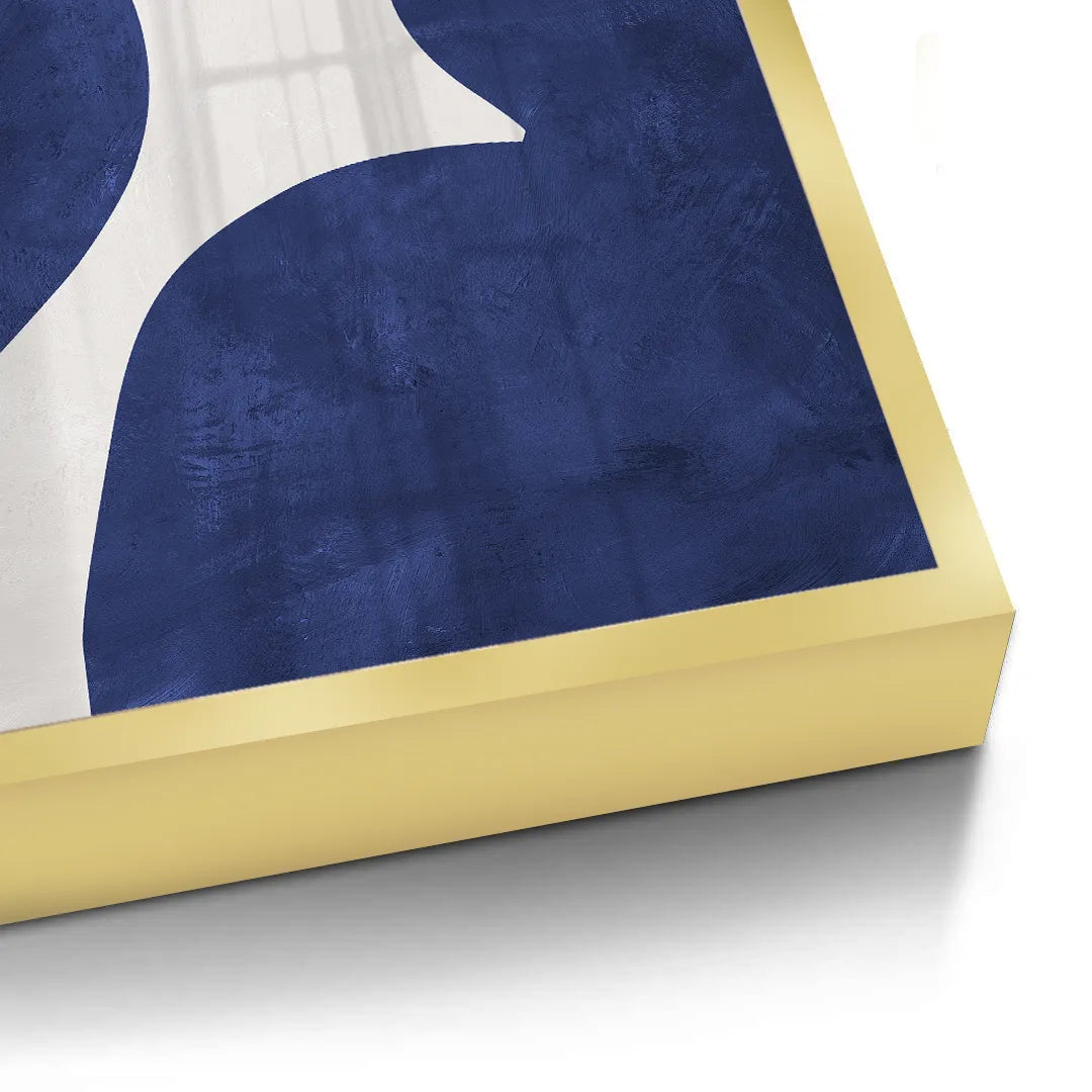 Modern Blue and Beige - Fine Art - Jasmineart.ae