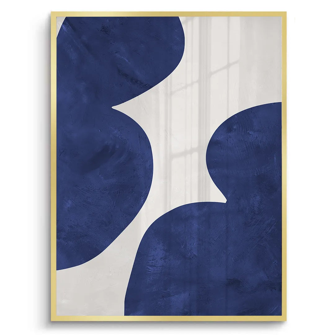 Modern Blue and Beige - Fine Art - Jasmineart.ae