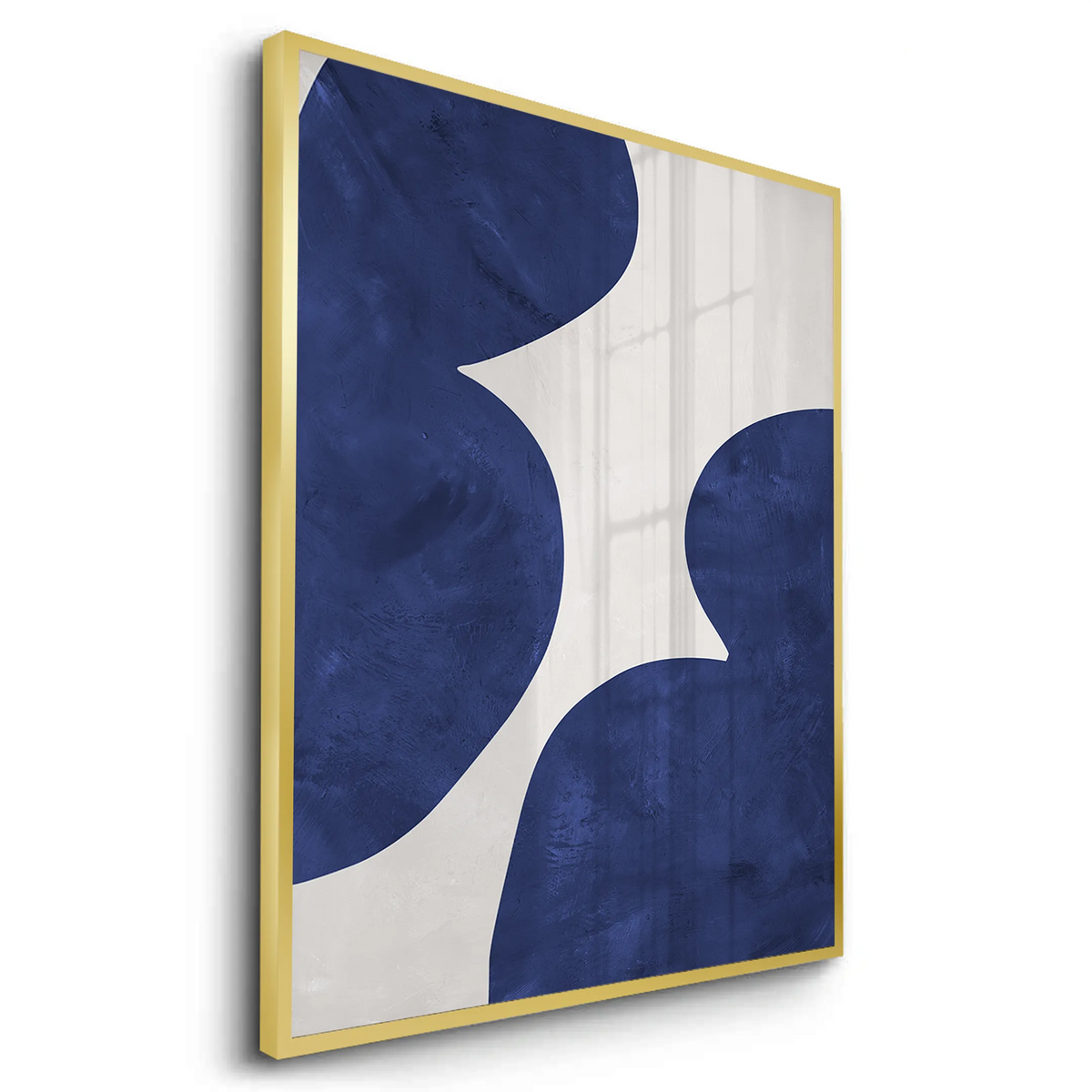 Modern Blue and Beige - Fine Art - Jasmineart.ae