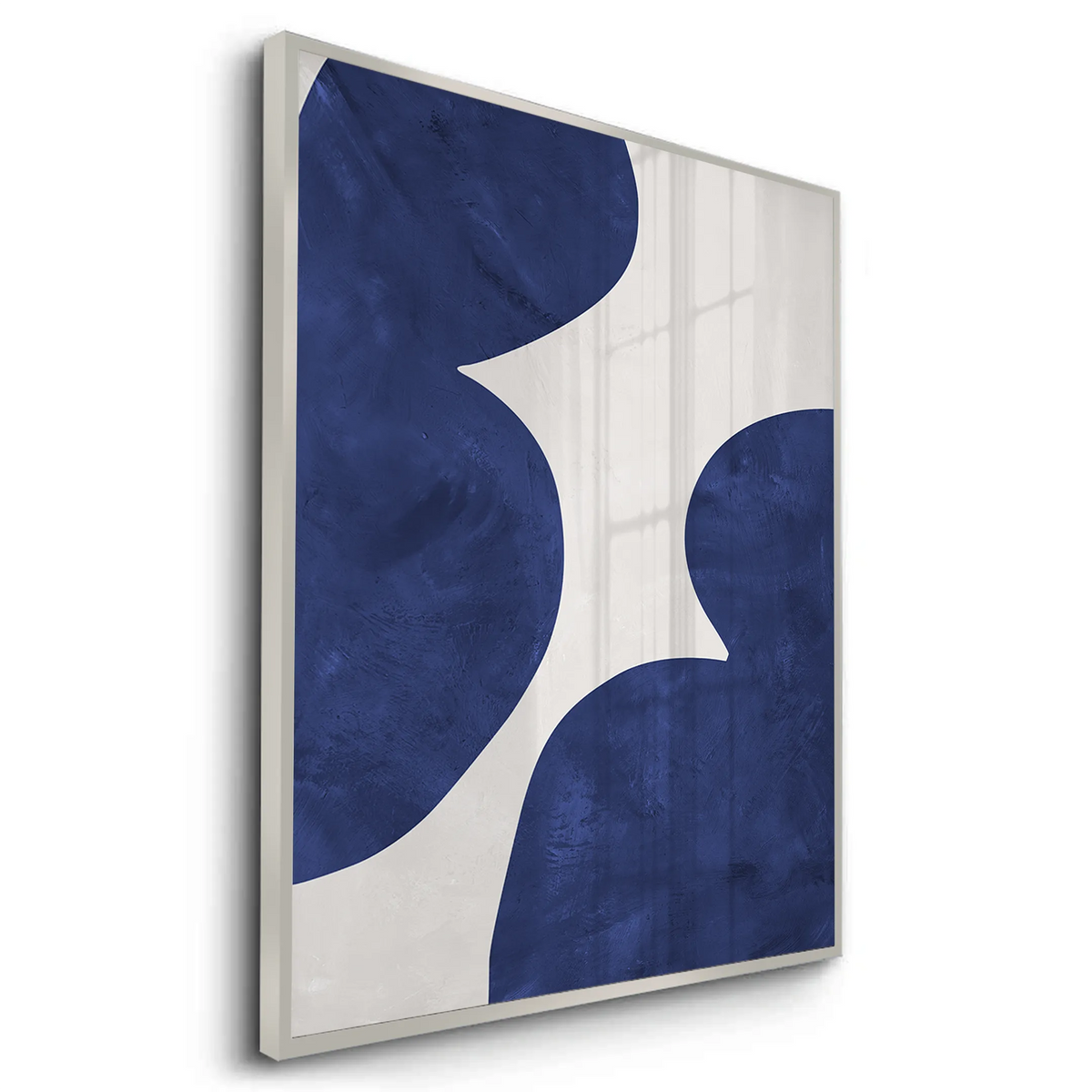 Modern Blue and Beige - Fine Art - Jasmineart.ae