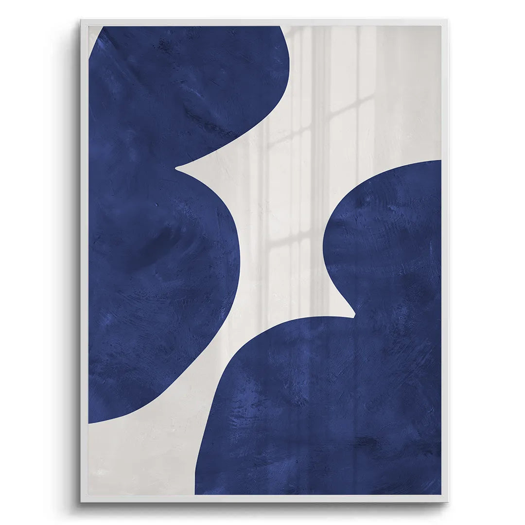 2Modern Blue and Beige - Fine Art