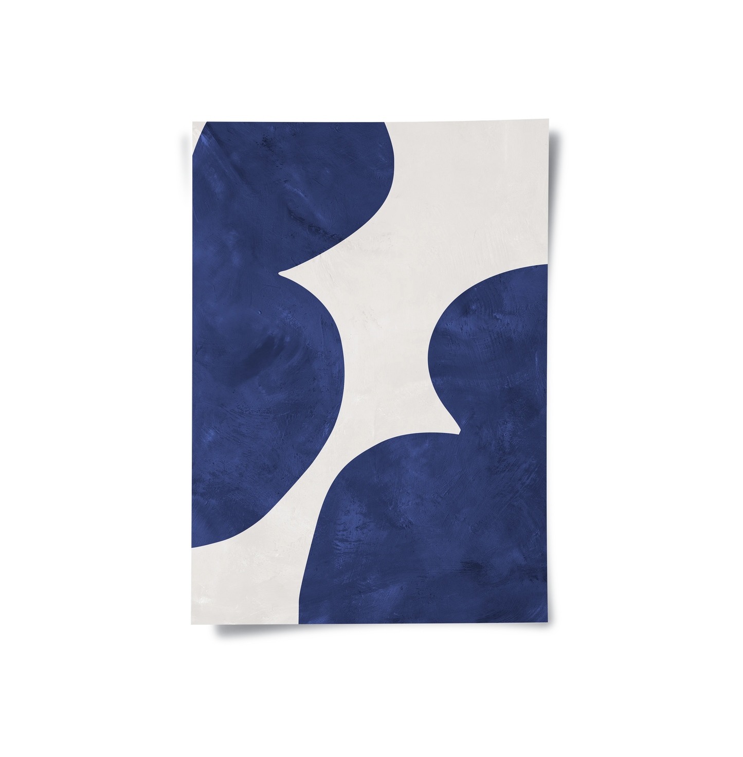 2Modern Blue and Beige - Poster