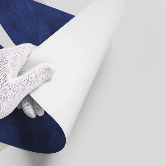 Modern Blue and Beige - Poster