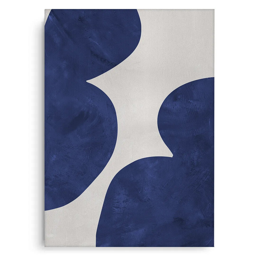 Modern Blue and Beige - Canvas - Jasmineart.ae
