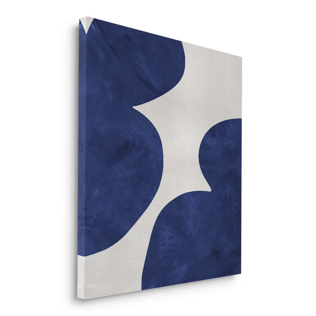 Modern Blue and Beige - Canvas - Jasmineart.ae
