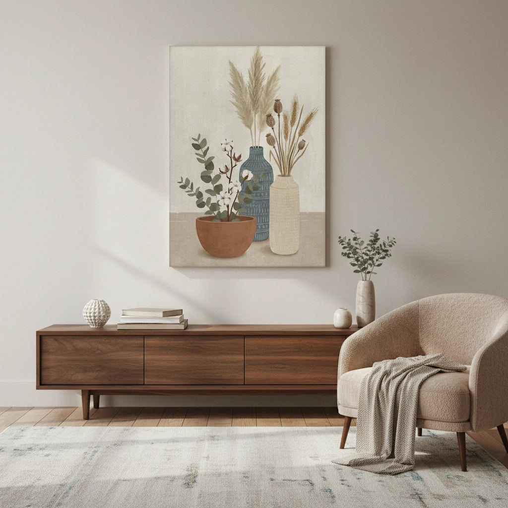 Modern Bohemian Vases - Canvas