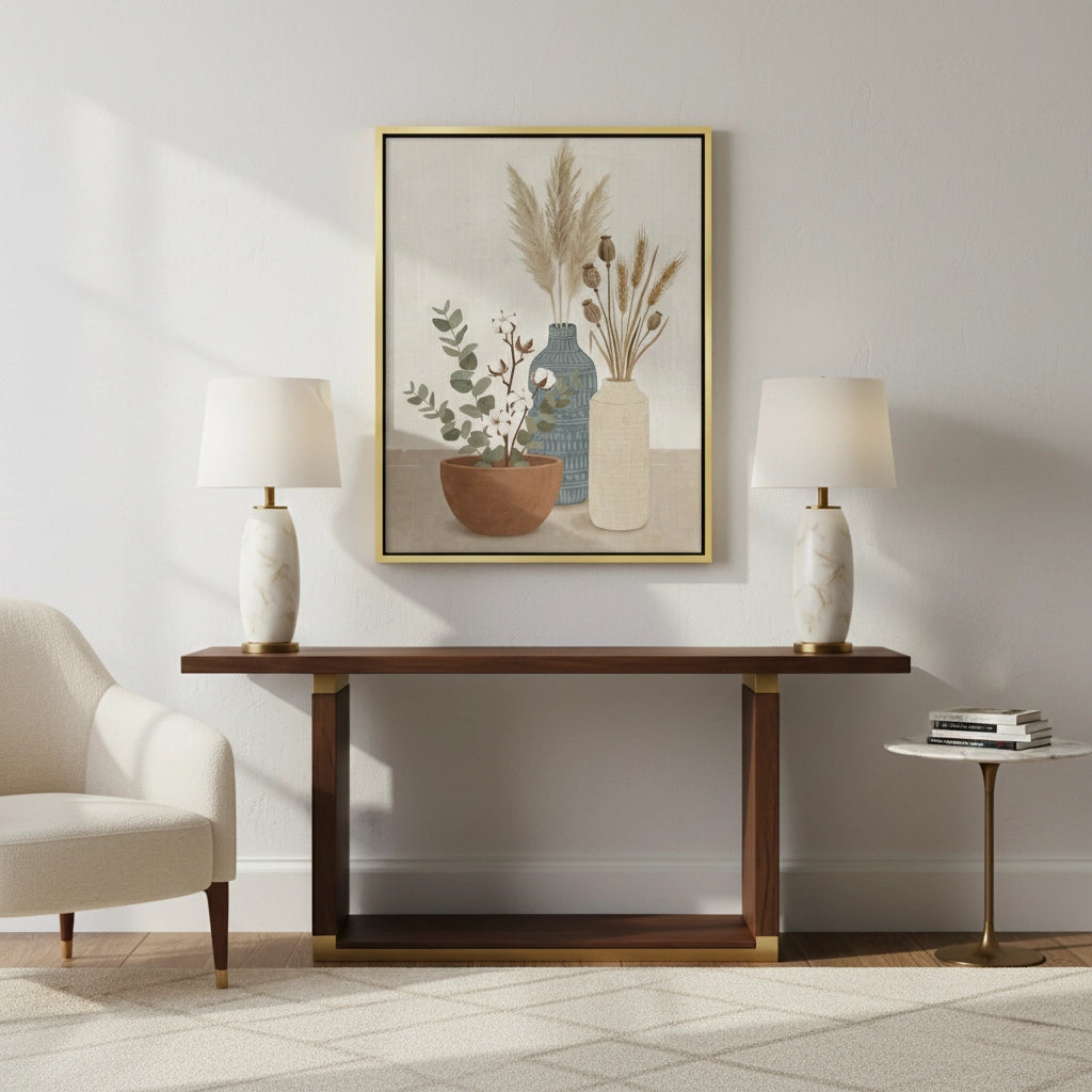 2Modern Bohemian Vases - Canvas