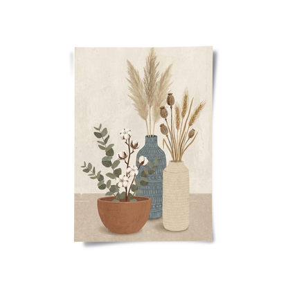 Modern Bohemian Vases - Poster