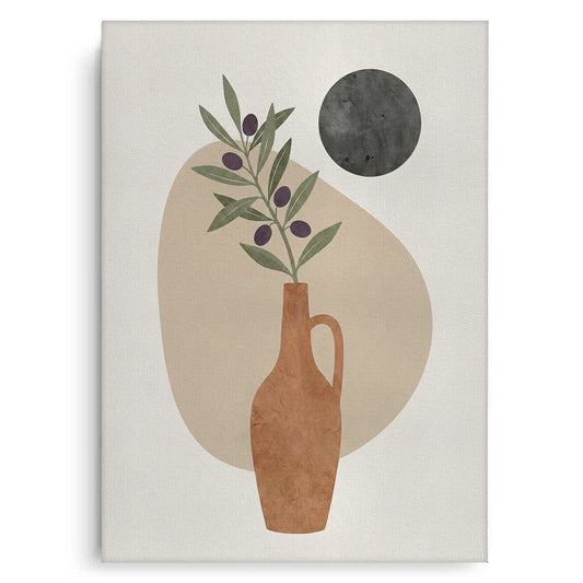 Modern Boho Olive Branch - Canvas