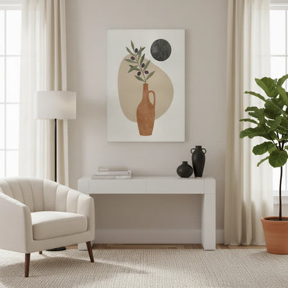 Modern Boho Olive Branch - Canvas