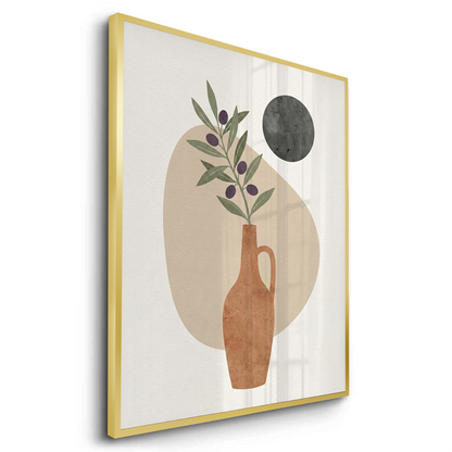 Modern Boho Olive Branch - Fine Art