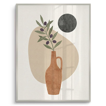 Modern Boho Olive Branch - Fine Art