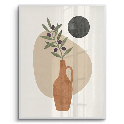 Modern Boho Olive Branch - Fine Art