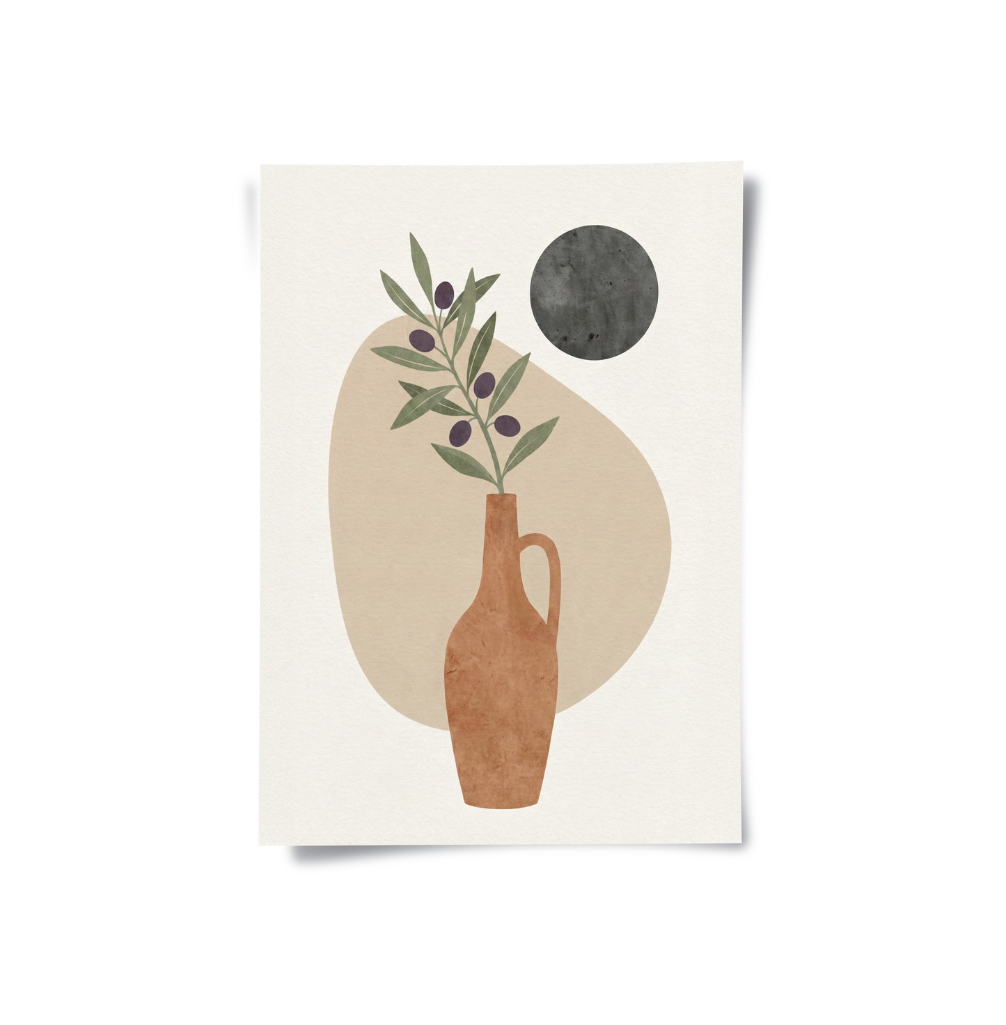 2Modern Boho Olive Branch - Poster