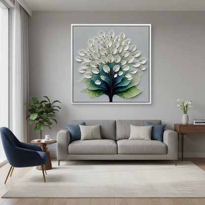 Modern Botanical Relief Painting #MBRE110