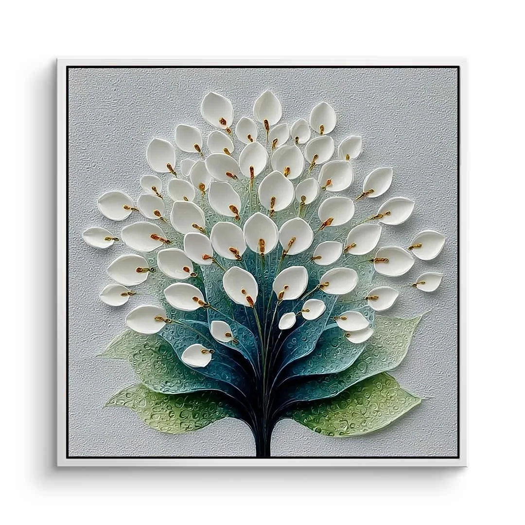 2Modern Botanical Relief Painting #MBRE110