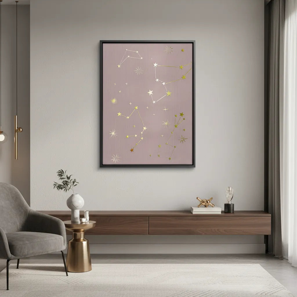 Modern Celestial - Canvas - Jasmineart.ae