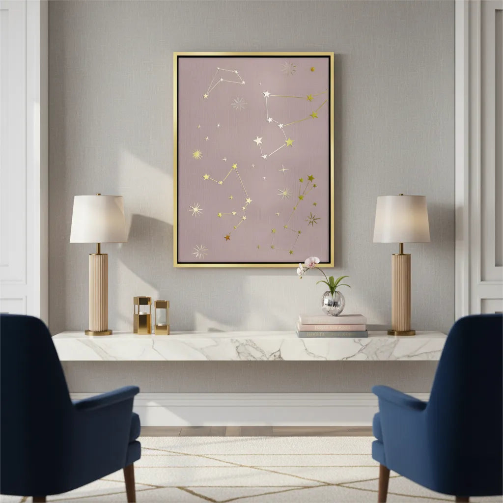 Modern Celestial - Canvas - Jasmineart.ae