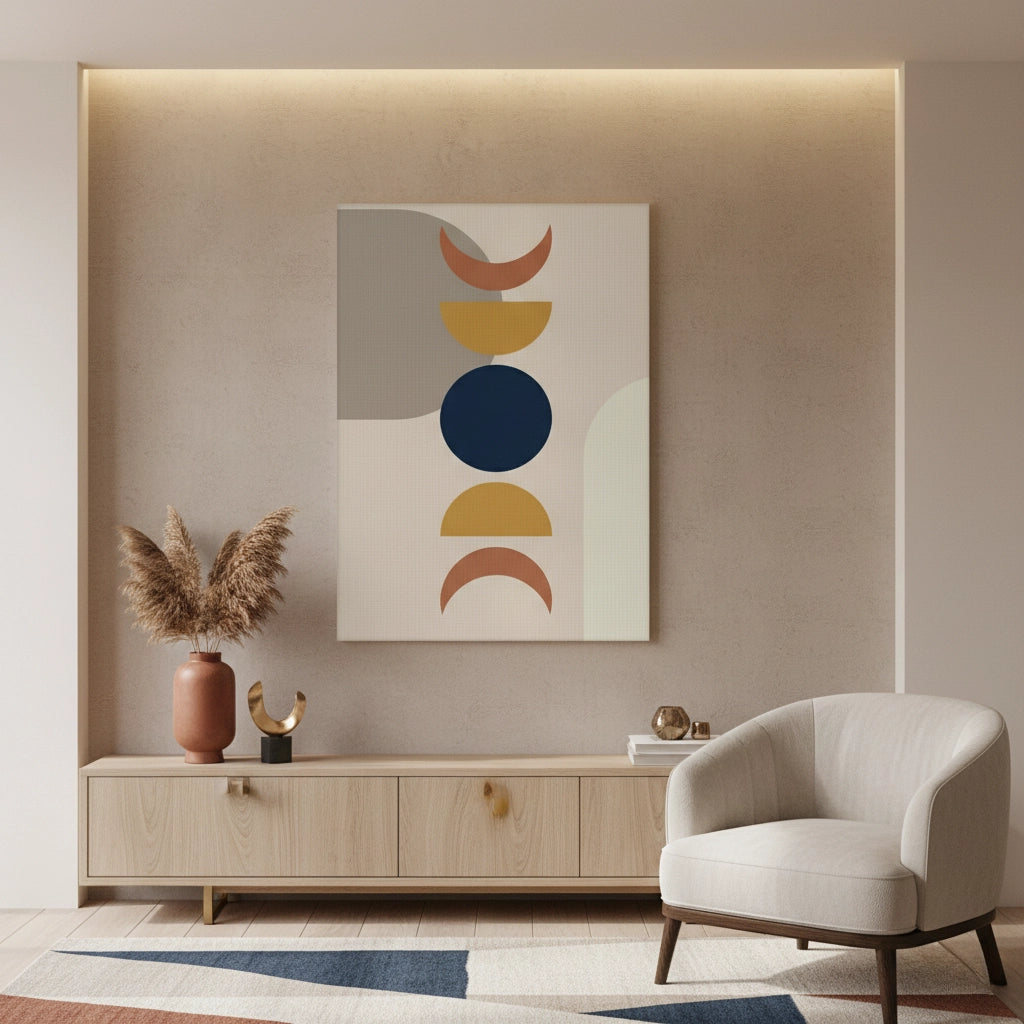 2Modern Celestial Phases - Canvas