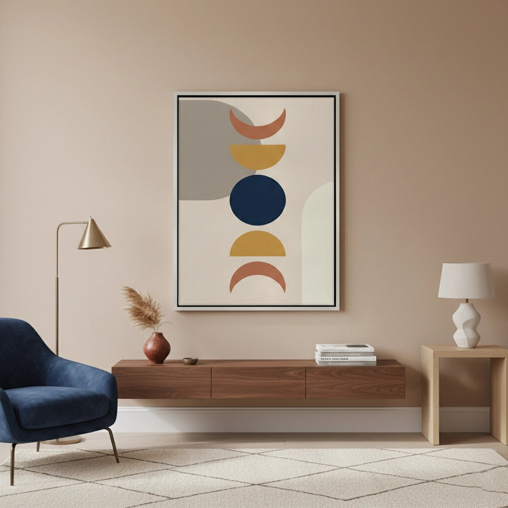 2Modern Celestial Phases - Canvas