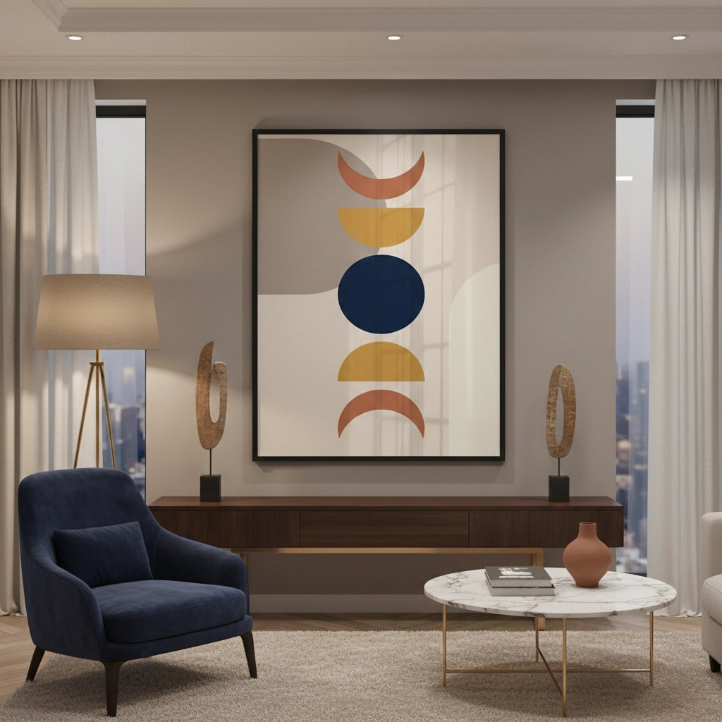 2Modern Celestial Phases - Fine Art
