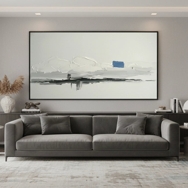 2Modern Cobalt Abstract Painting #MCAB330