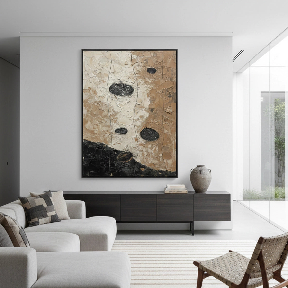 2Modern Contrast Impasto Painting #MCIM440