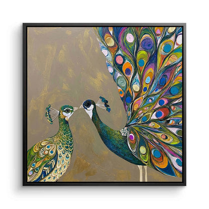 Modern Emerald Peacock Painting #MEPE110