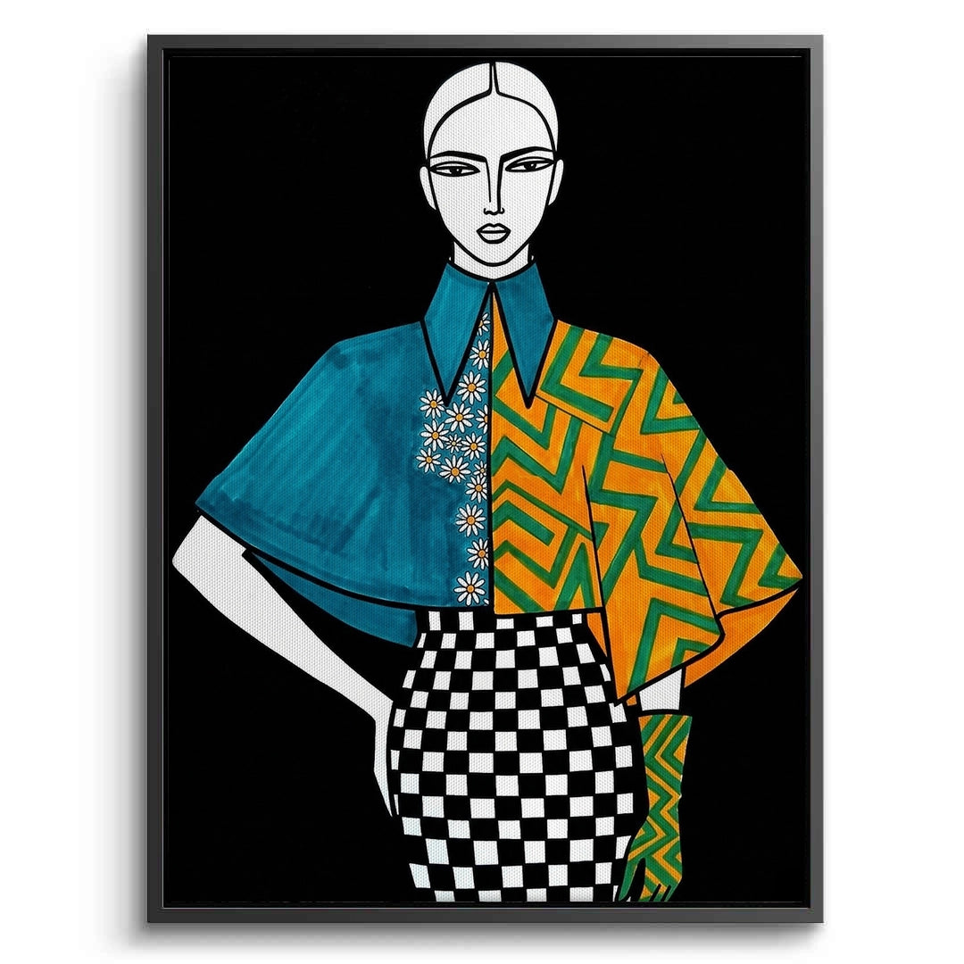 2Modern Fashion Illustration - Canvas