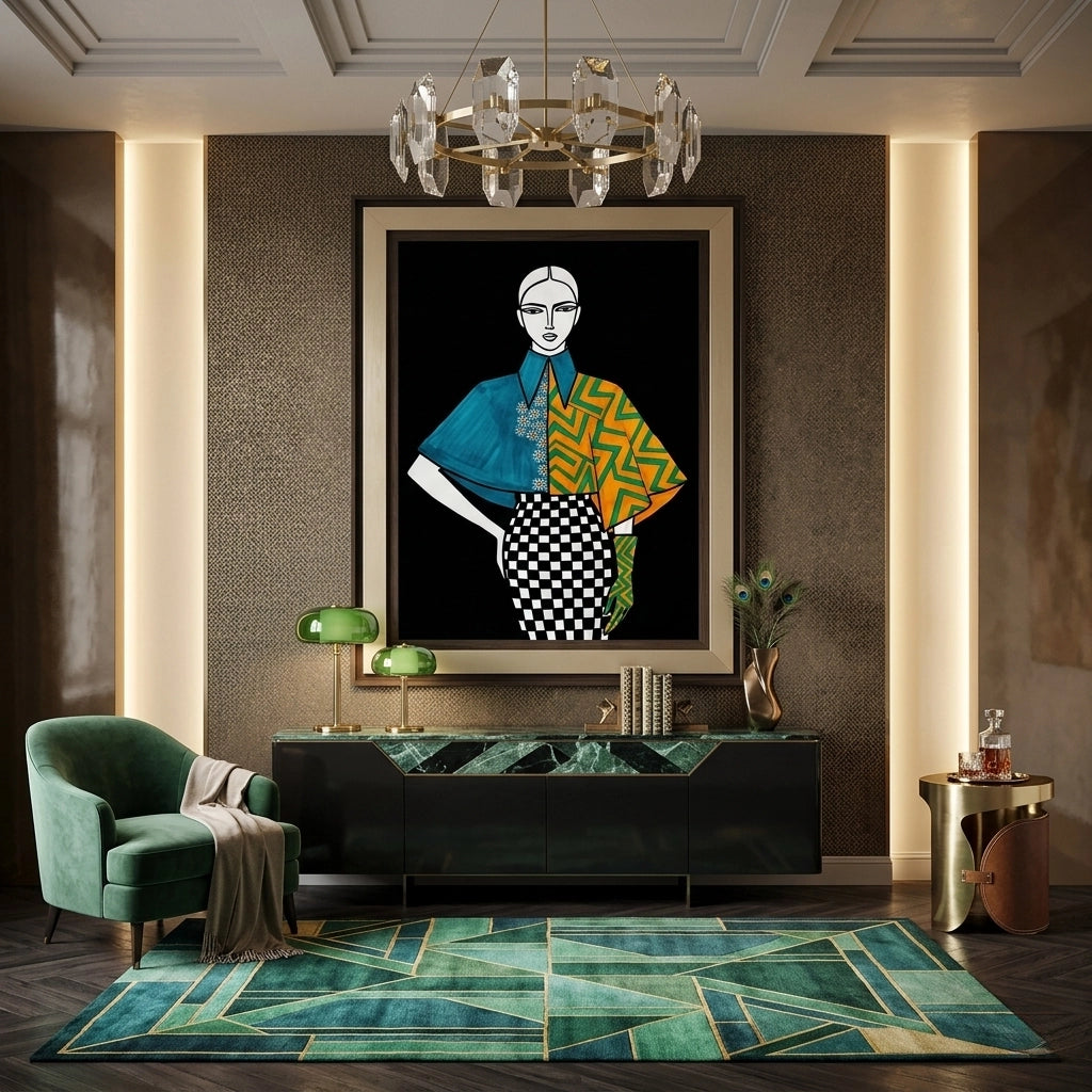 2Modern Fashion Illustration - Canvas