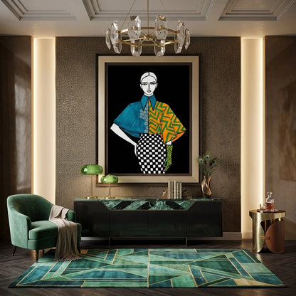 Modern Fashion Illustration - Canvas