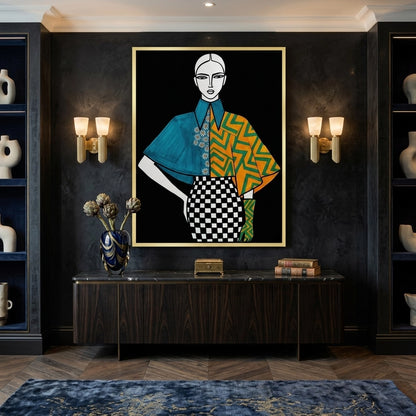 Modern Fashion Illustration - Canvas